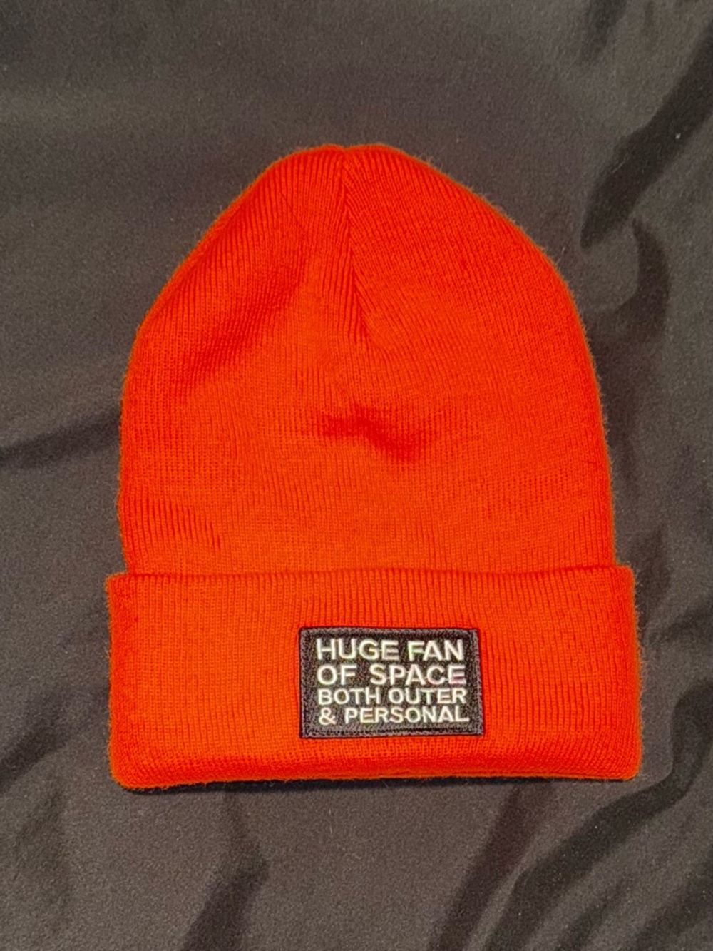 Club Huey ‘Huge Fan of Space - Both Outer & Personal’ Beanie NWOT OS